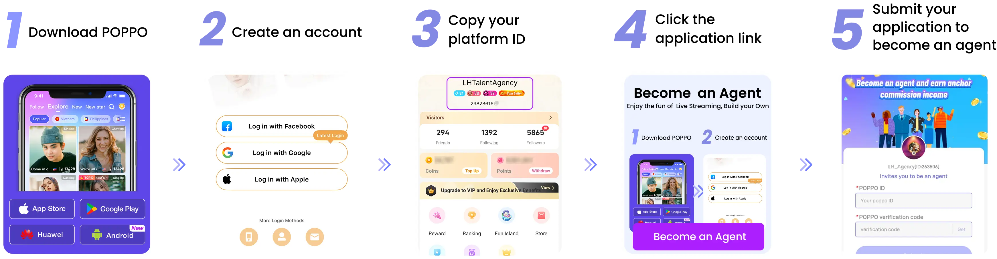 Download the App and Submit your application to become an Agency